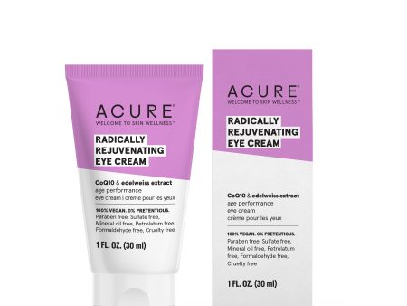 Acure Radically Rejuvenating Eye Cream - CoQ10 & Edelweiss Extract (30 mL) For Cheap