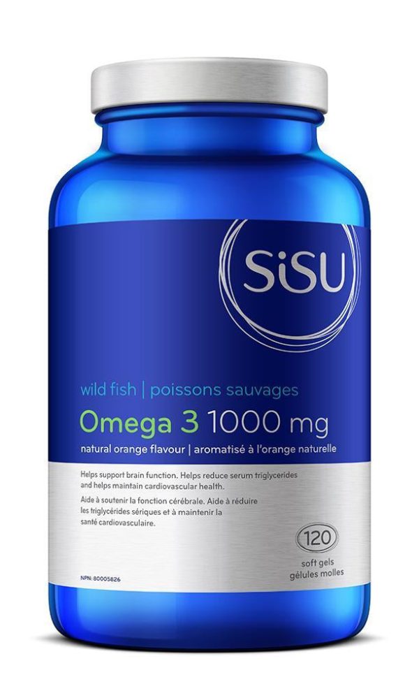 Sisu Omega 3 1000 mg - Natural Orange (120 Softgels) Online now