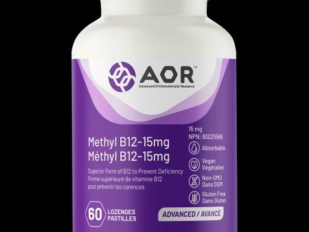 AOR Methyl B12 15 mg (60 Lozenges) on Sale