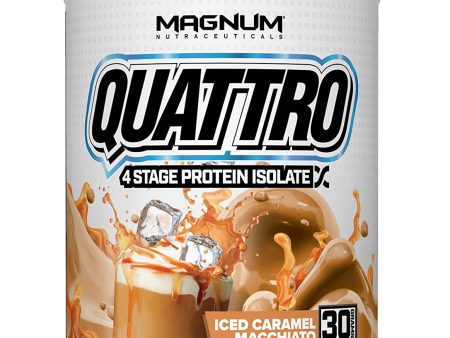 Magnum Nutraceuticals Quattro 4-Stage Protein Isolate - Iced Caramel Macchiato (2 lbs) Supply