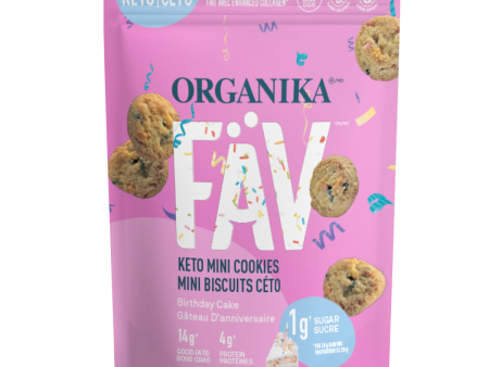 Organika FÄV Keto Mini Cookies - Birthday Cake For Discount