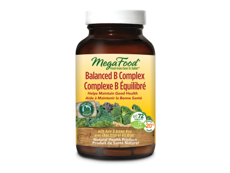 MegaFood Balanced B Complex BONUS SIZE (72 Tablets) Fashion