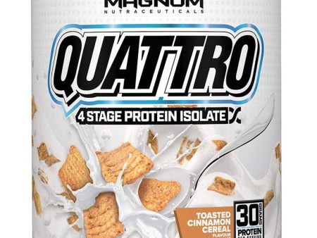 Magnum Nutraceuticals Quattro 4 Stage Protein Isolate - Toasted Cinnamon Cereal Hot on Sale