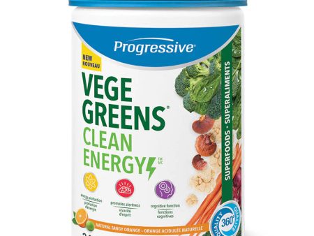 Progressive VegeGreens Clean Energy - Tangy Orange (242 g) Online Sale