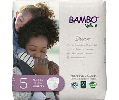 Bambo Nature Baby Diapers 12-18 kg Size 5 (25 Diapers) Fashion