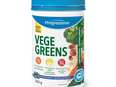 Progressive VegeGreens Improved Formula - Blueberry Medley Online now