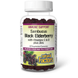 Natural Factors Sambucus Black Elderberry with Vitamins C & D + Zinc (60 Gummies) Supply