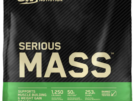 Optimum Nutrition Serious Mass - Chocolate Peanut Butter (12 lbs) Hot on Sale