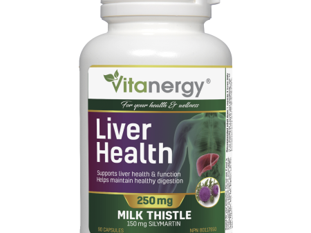 Vitanergy Liver Health Milk Thistle 250 mg (90 Capsules) Hot on Sale