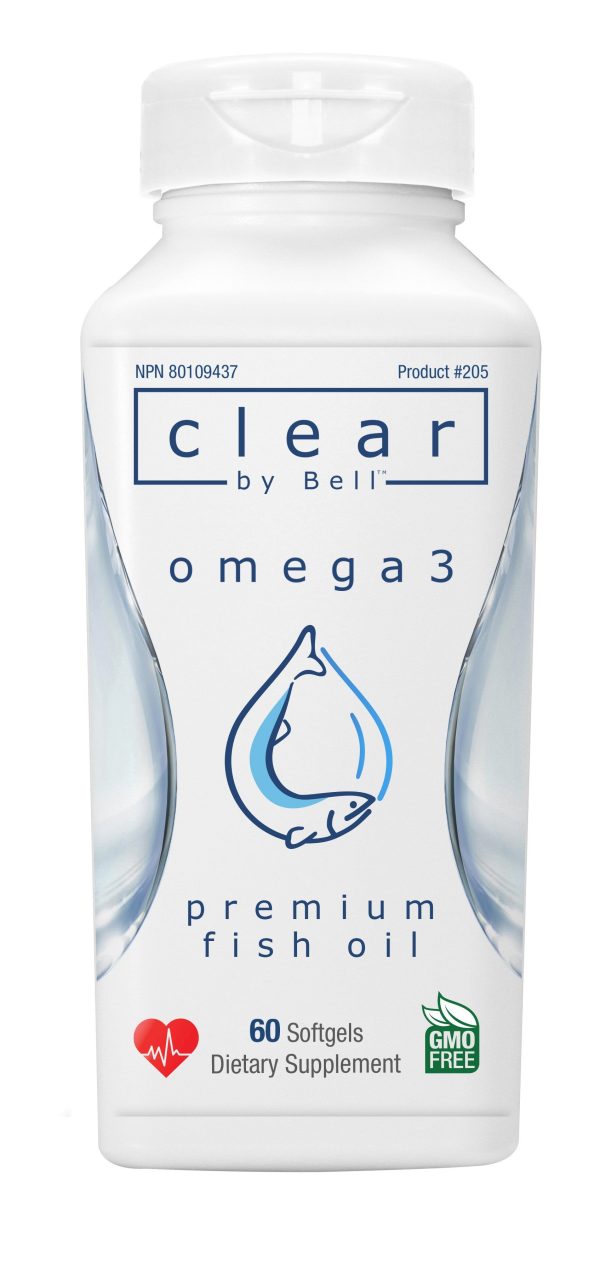 Clear By Bell Omega 3 Premium Fish Oil (60 Softgels) Sale