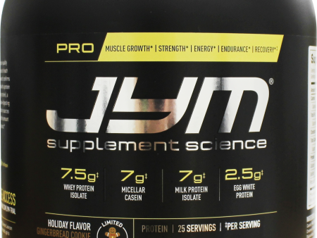 JYM Supplement Science PRO Holiday Flavor Gingerbread Cookies Discount