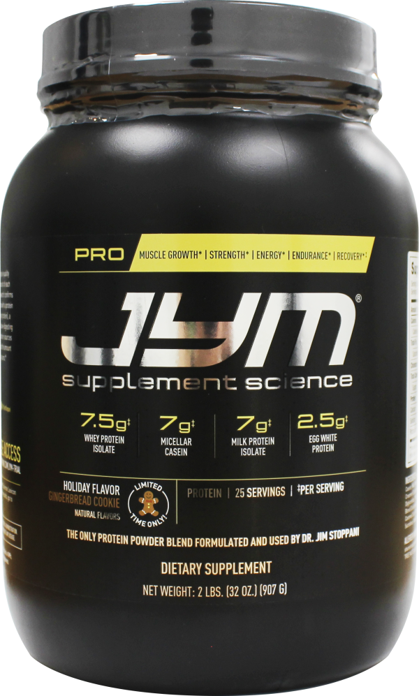 JYM Supplement Science PRO Holiday Flavor Gingerbread Cookies Discount