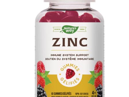 Nature s Way Zinc - Mixed Berry (60 Gummies) For Sale