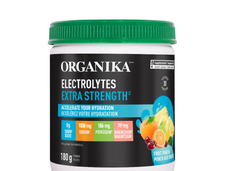 Organika Electrolyte Extra Strength - Fruit Punch (180 g) Hot on Sale