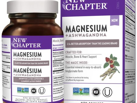 New Chapter Magnesium + Ashwagandha (30 Tablets) Hot on Sale