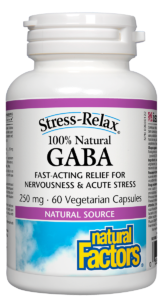 Natural Factors Stress-Relax GABA 250 mg (60 VCaps) Online now