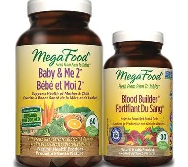 MegaFood Baby & Me 2 With FREE Blood Builder (60 + 30 Tablets) on Sale