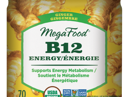 MegaFood B12 Energy - Ginger (70 Gummies) Supply